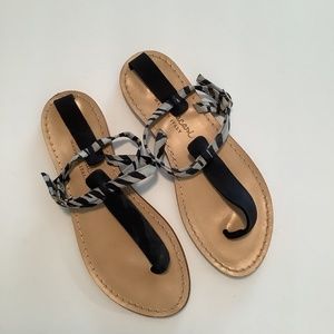 Niccolo  Vacari  Suede Sandals Blue/ Gray Size 6.5